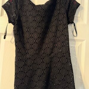 Banana Republic Black Lace Dress